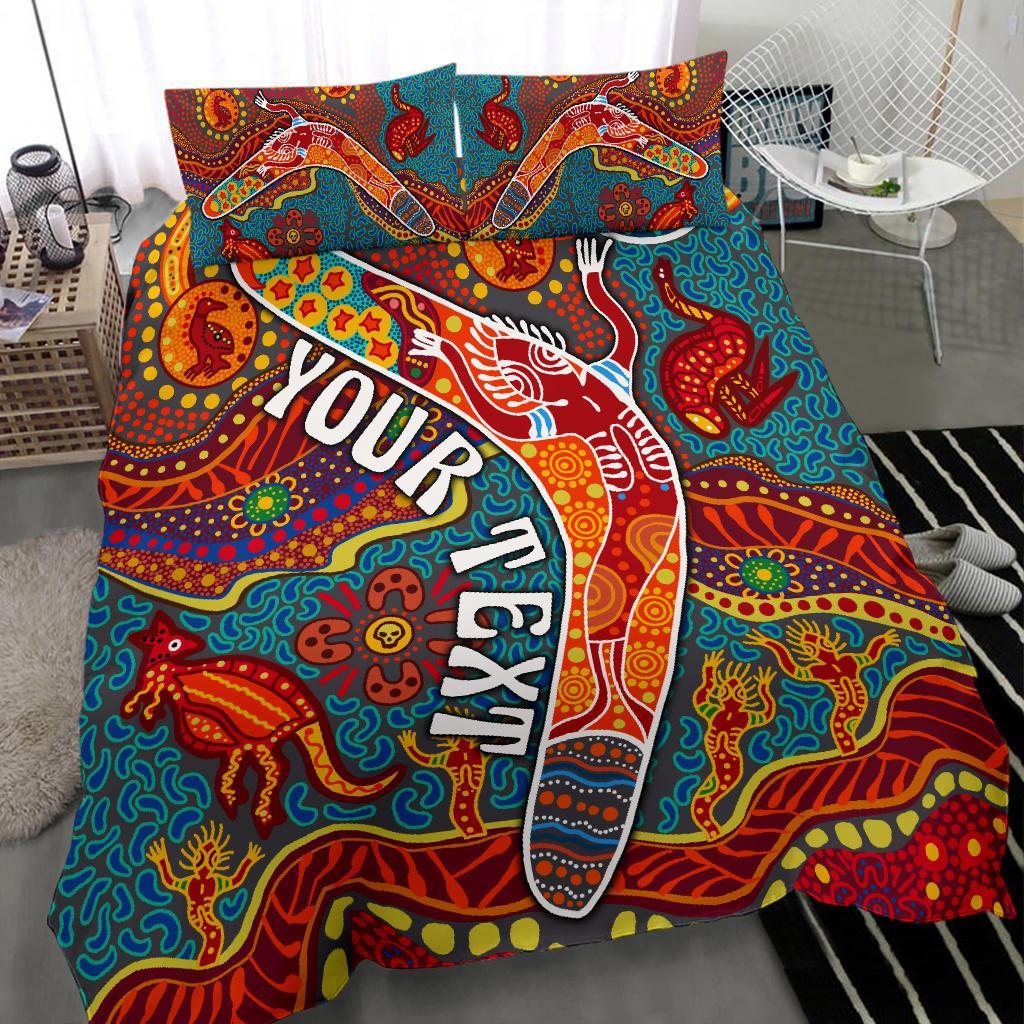 aboriginal-personalised-bedding-set-indigenous-boomerang