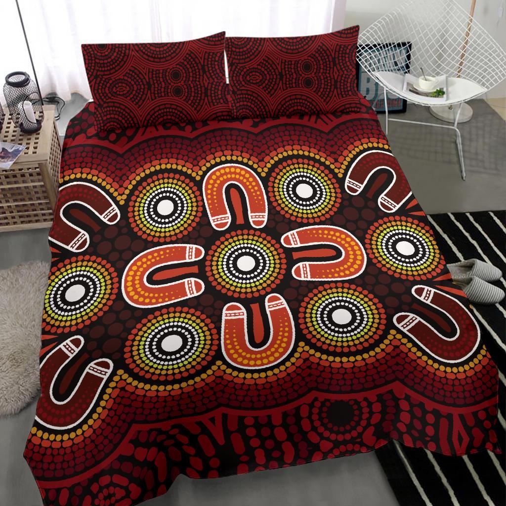 aboriginal-bedding-set-aboriginal-dot-painting-flowers-style