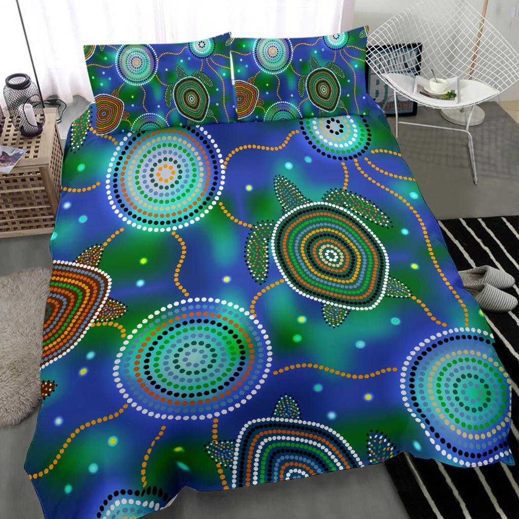 aboriginal-bedding-set-indigenous-turtle-dreaming