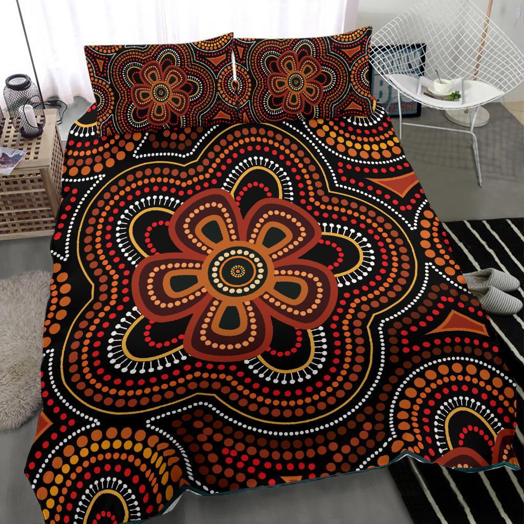 aboriginal-bedding-set-aboriginal-dot-painting-flowers-style-ver02