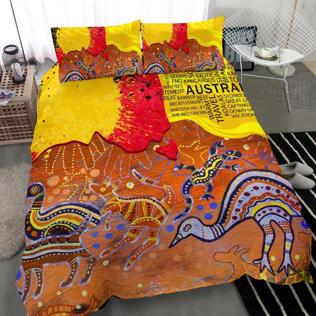 aboriginal-bedding-set-aborigine-art-on-wood-style