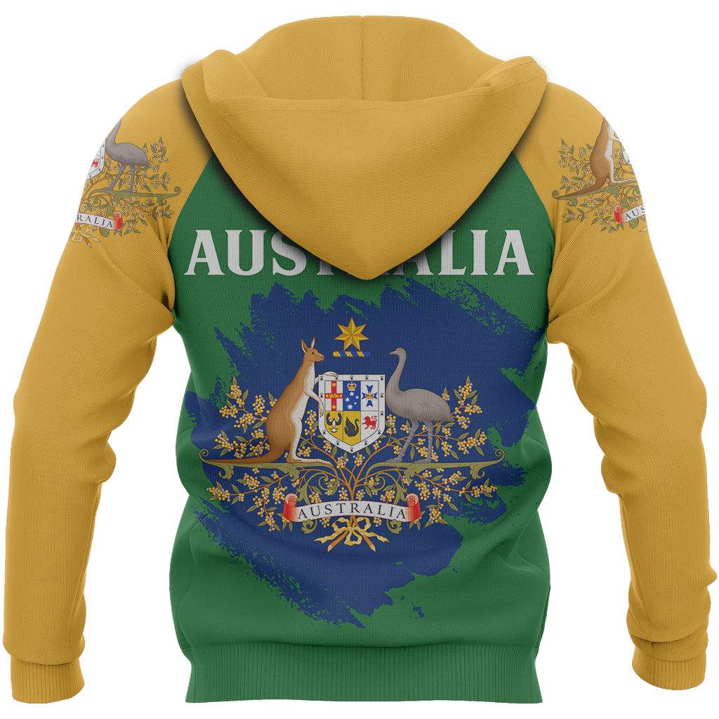 zip-up-hoodie-australia-map-hoodie-australian-coat-of-arms-brush-style-unisex