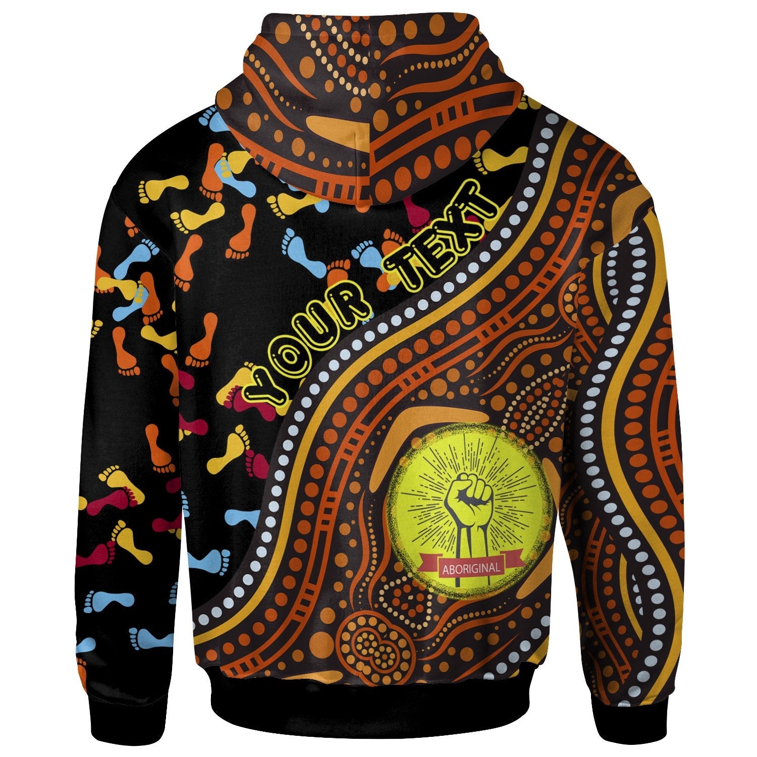 custom-hoodie-aboriginal-style-flag-dot-painting