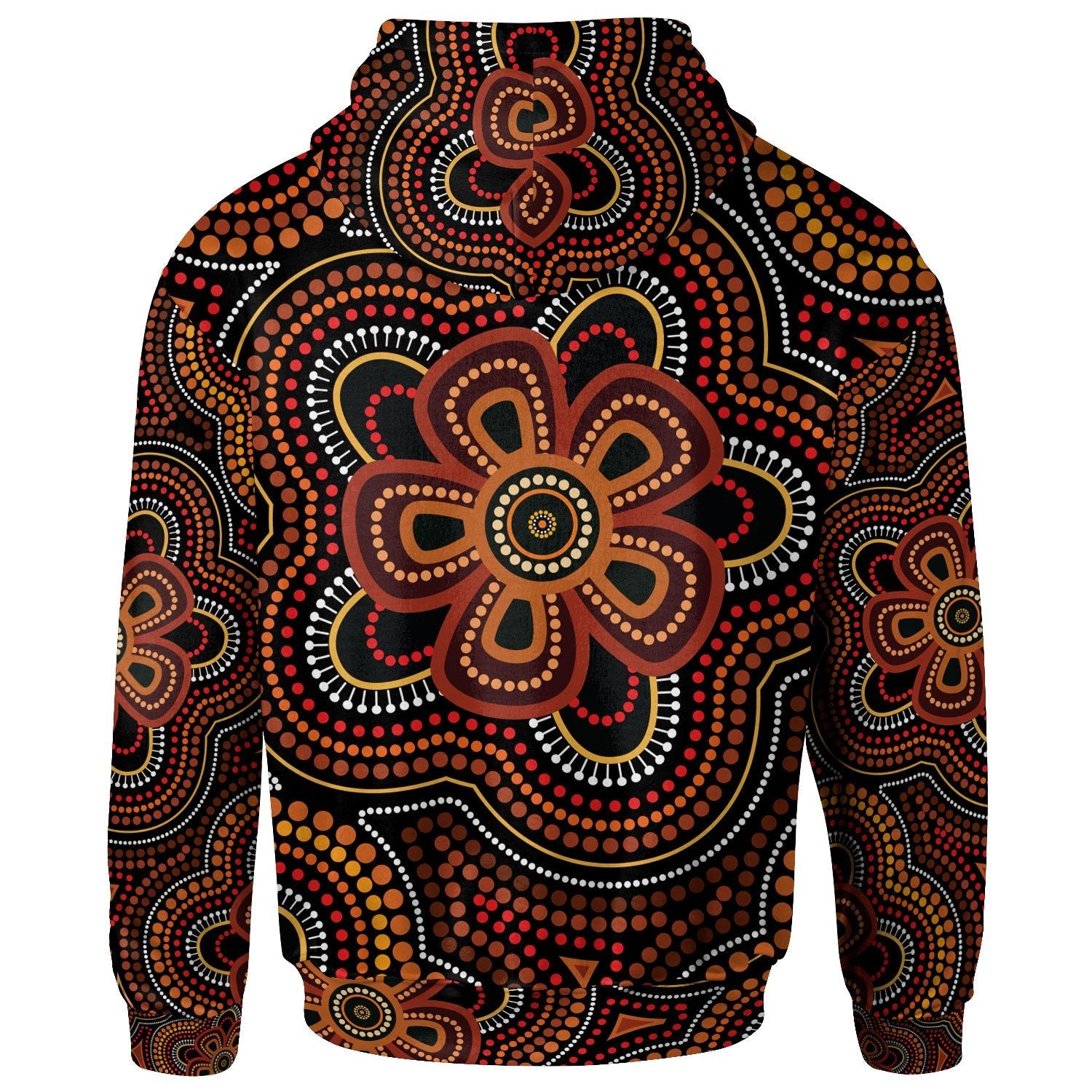 aboriginal-hoodie-aboriginal-dot-painting-flowers-style-ver02