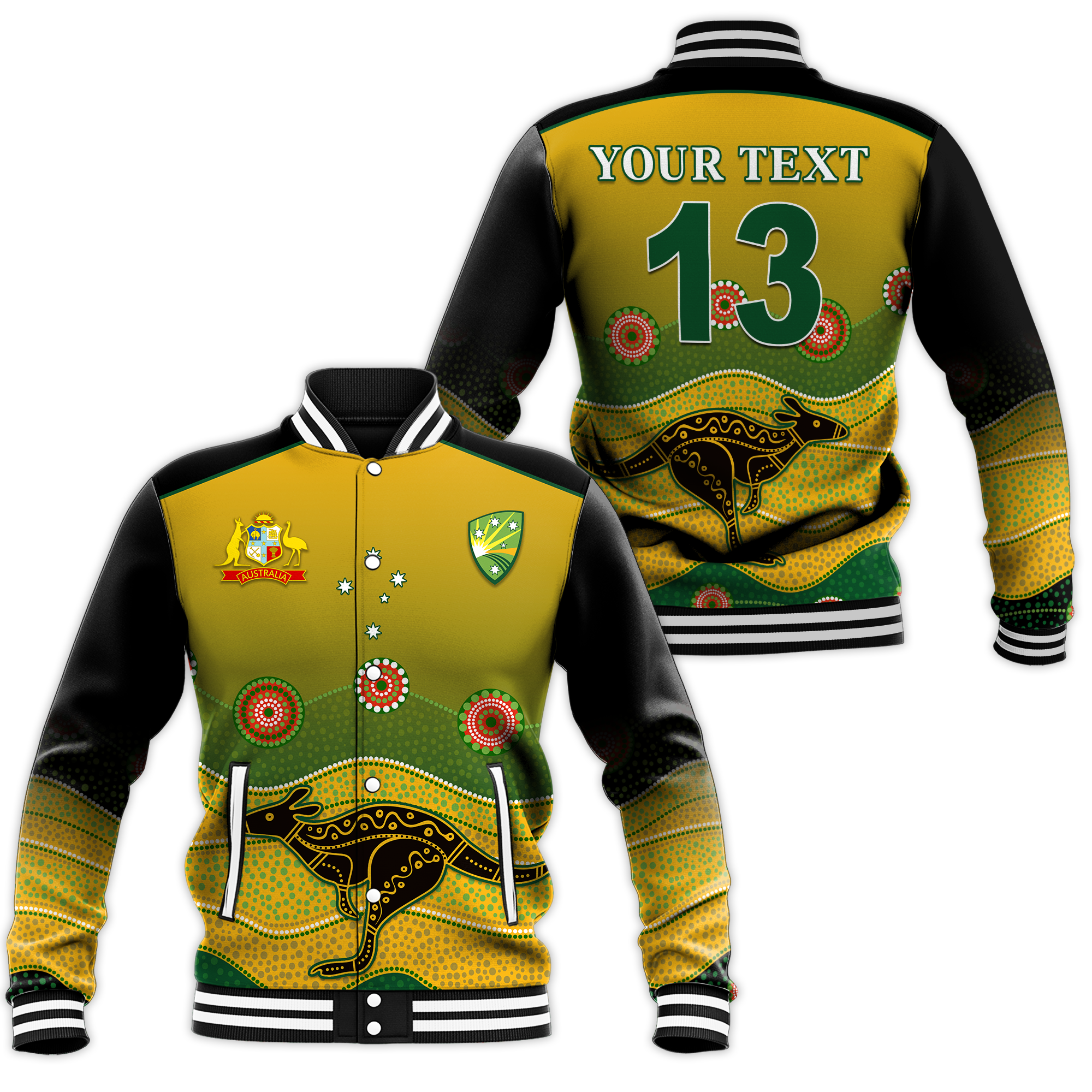 custom-personalised-cricket-australia-baseball-jacket-indigenous-kangaroo-custom-text-and-number