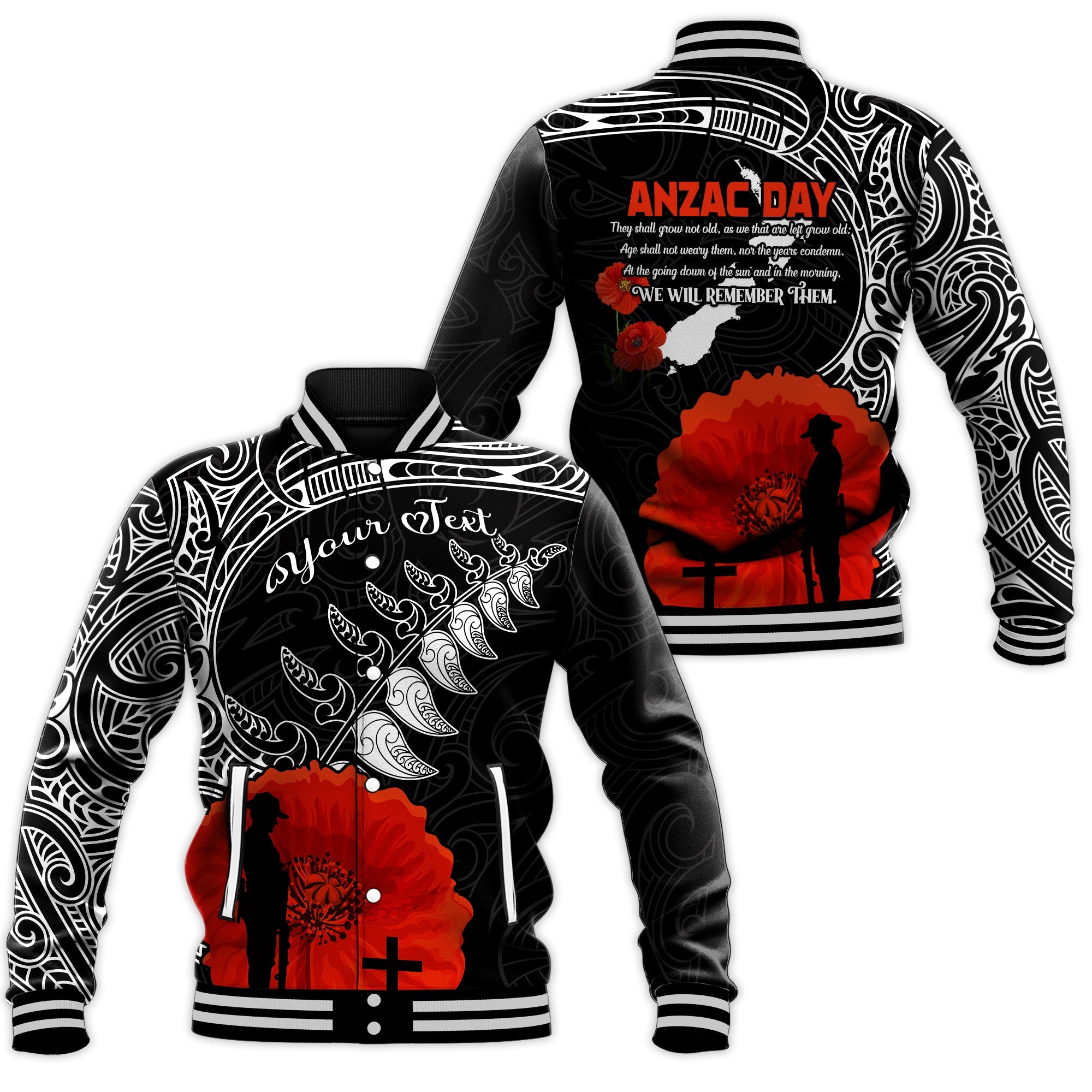 custom-personalised-new-zealand-anzac-2022-baseball-jacket-maori-mix-fern-poppy