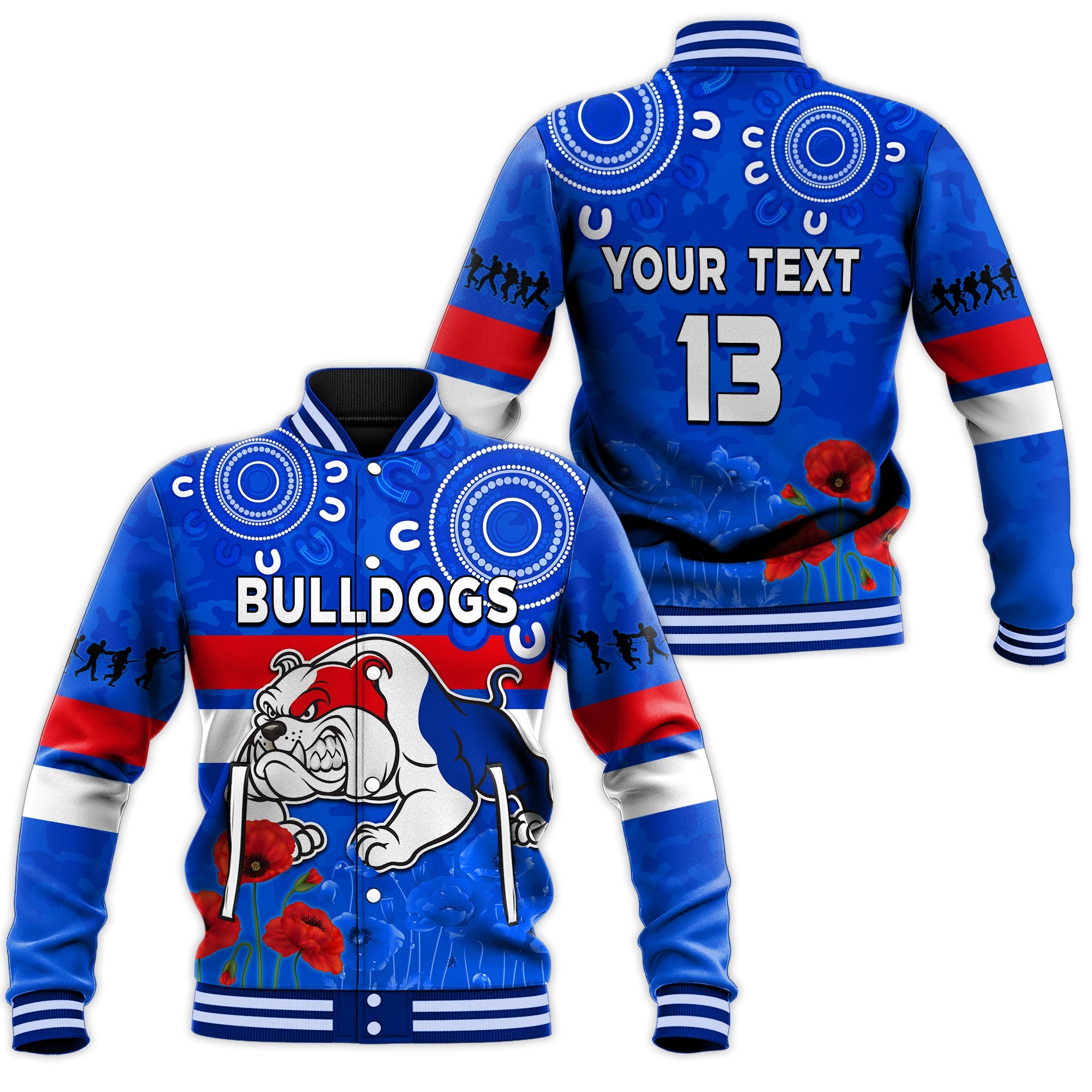 custom-text-and-number-bulldogs-anzac-2022-baseball-jacket-western-dogs-aboriginal-poppy