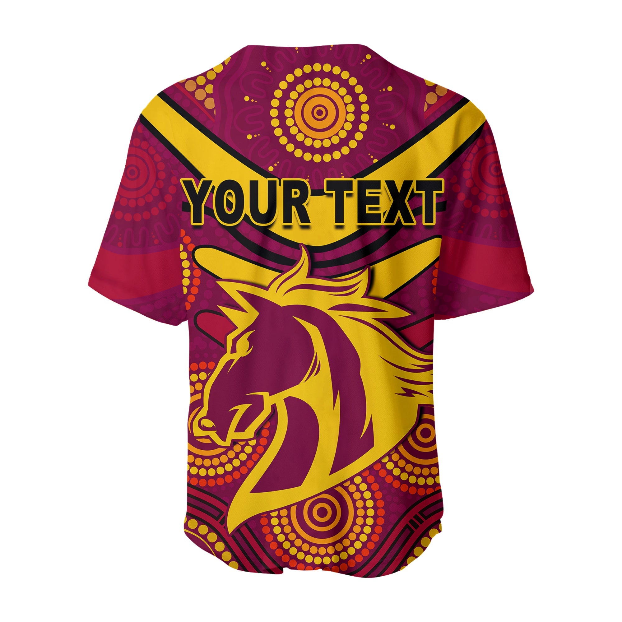 (Custom Personalised) Broncos NAIDOC Week 2022 Baseball Jersey Aboriginal Get Up LT13