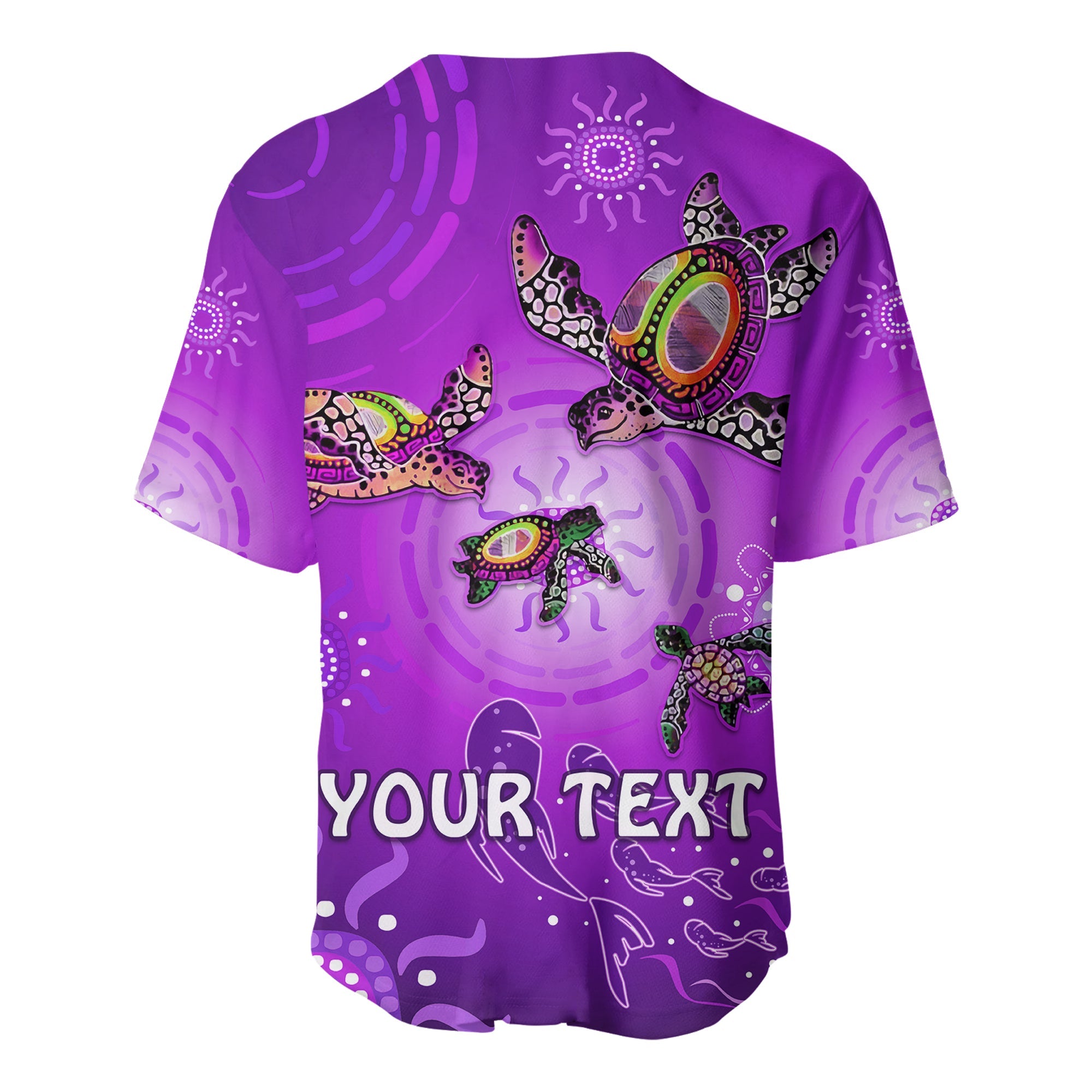 custom-personalised-australian-aboriginal-baseball-jersey-happy-turtle-family-version-purple