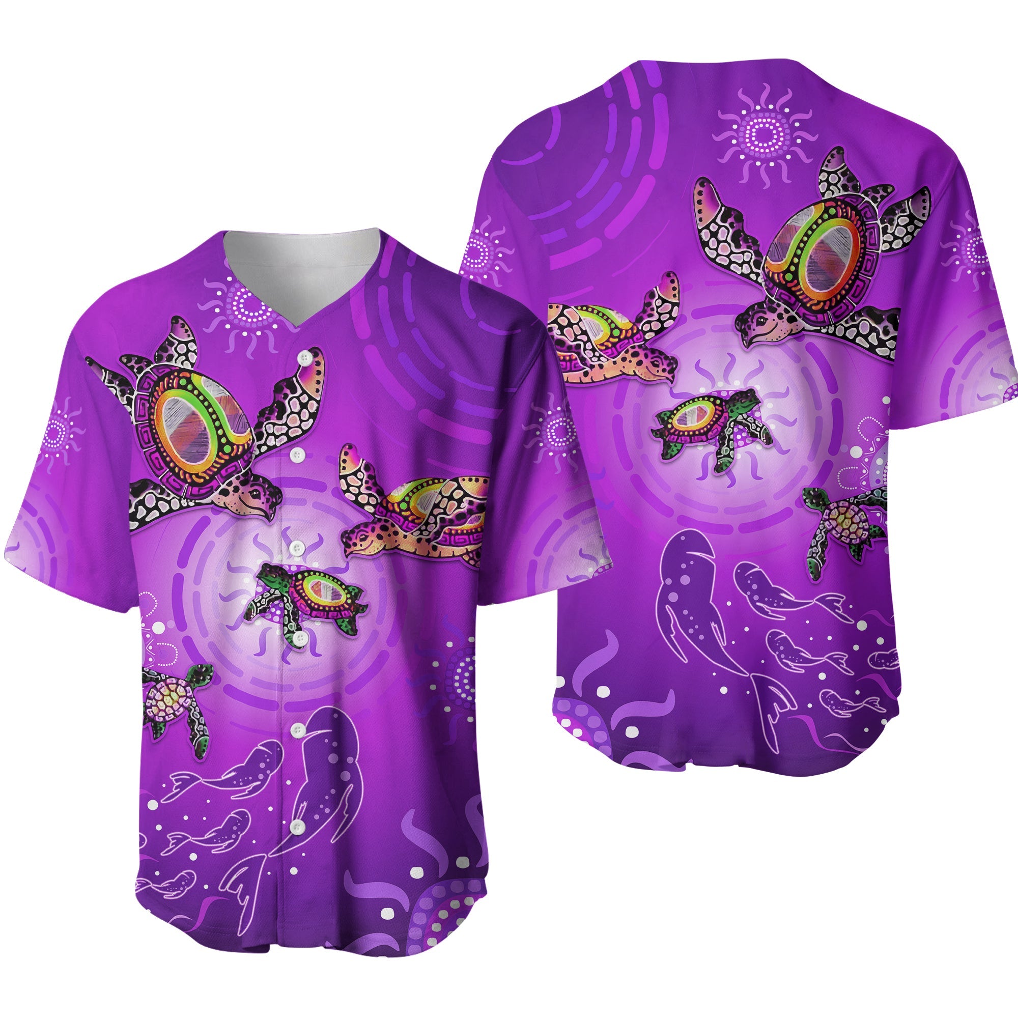 australian-aboriginal-baseball-jersey-happy-turtle-family-version-purple