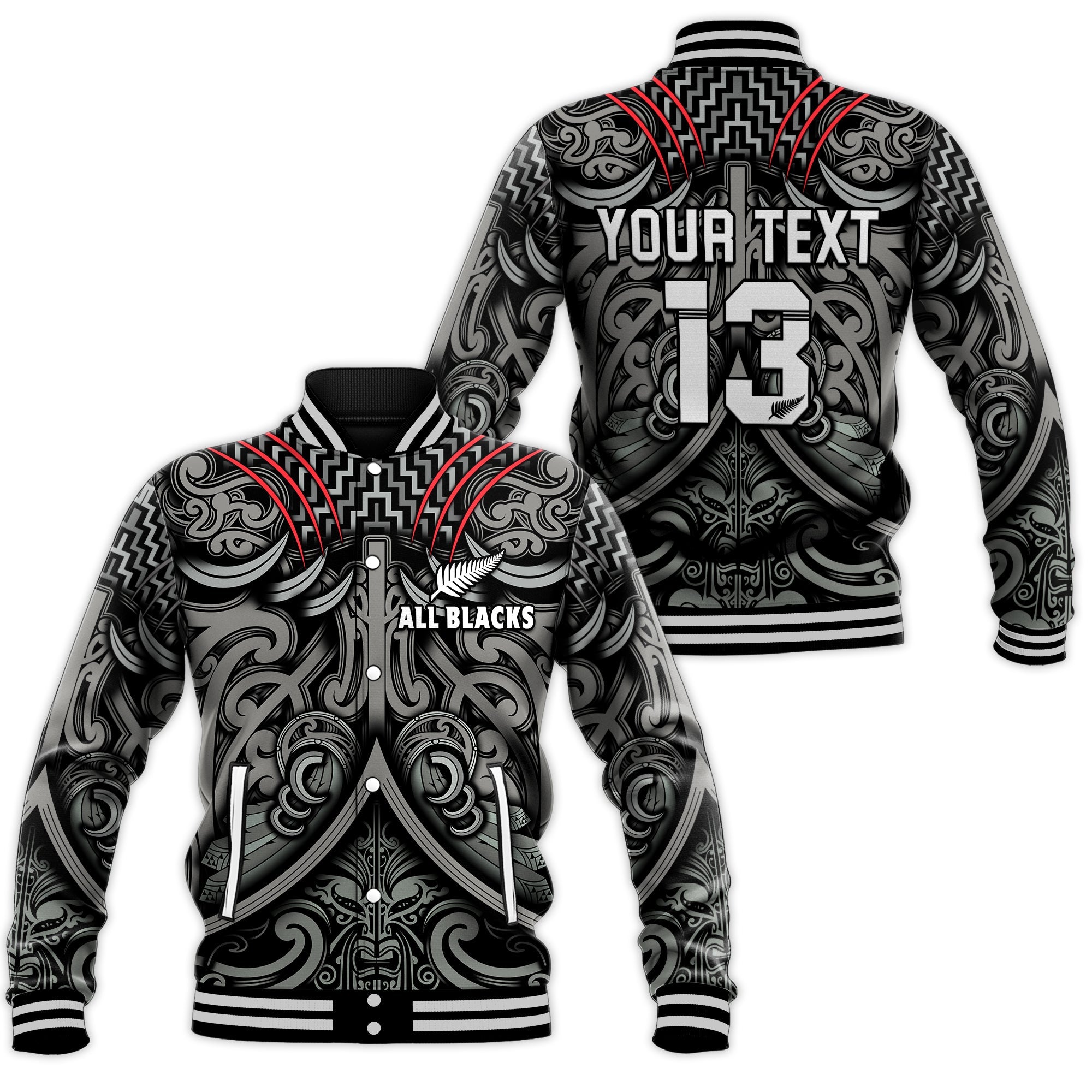 custom-text-and-number-new-zealand-silver-fern-rugby-baseball-jacket-all-black-nz-maori-pattern