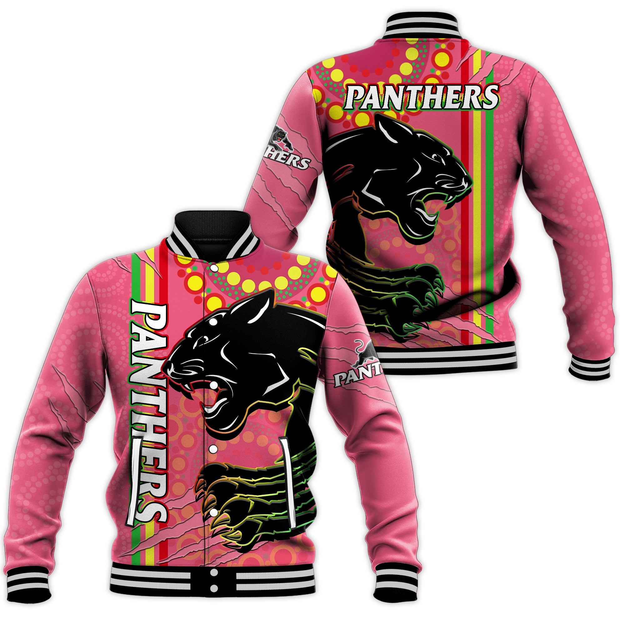 panthers-rugby-baseball-jacket-the-mountain-men-aboriginal-art-dynamic-pink-version