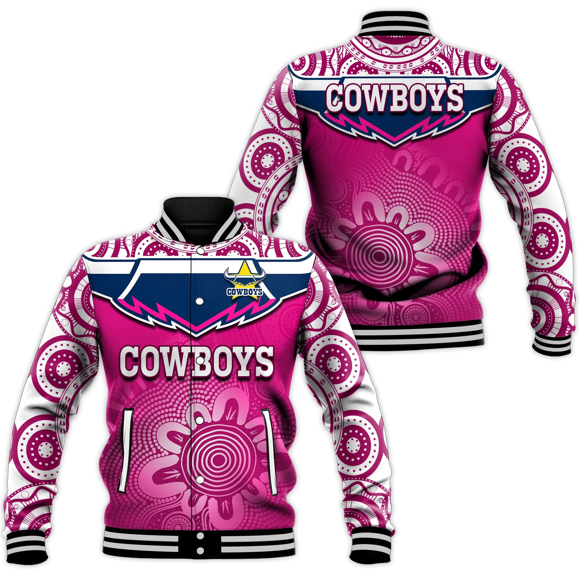 cowboys-rugby-baseball-jacket-aboriginal-pattern-pink-version