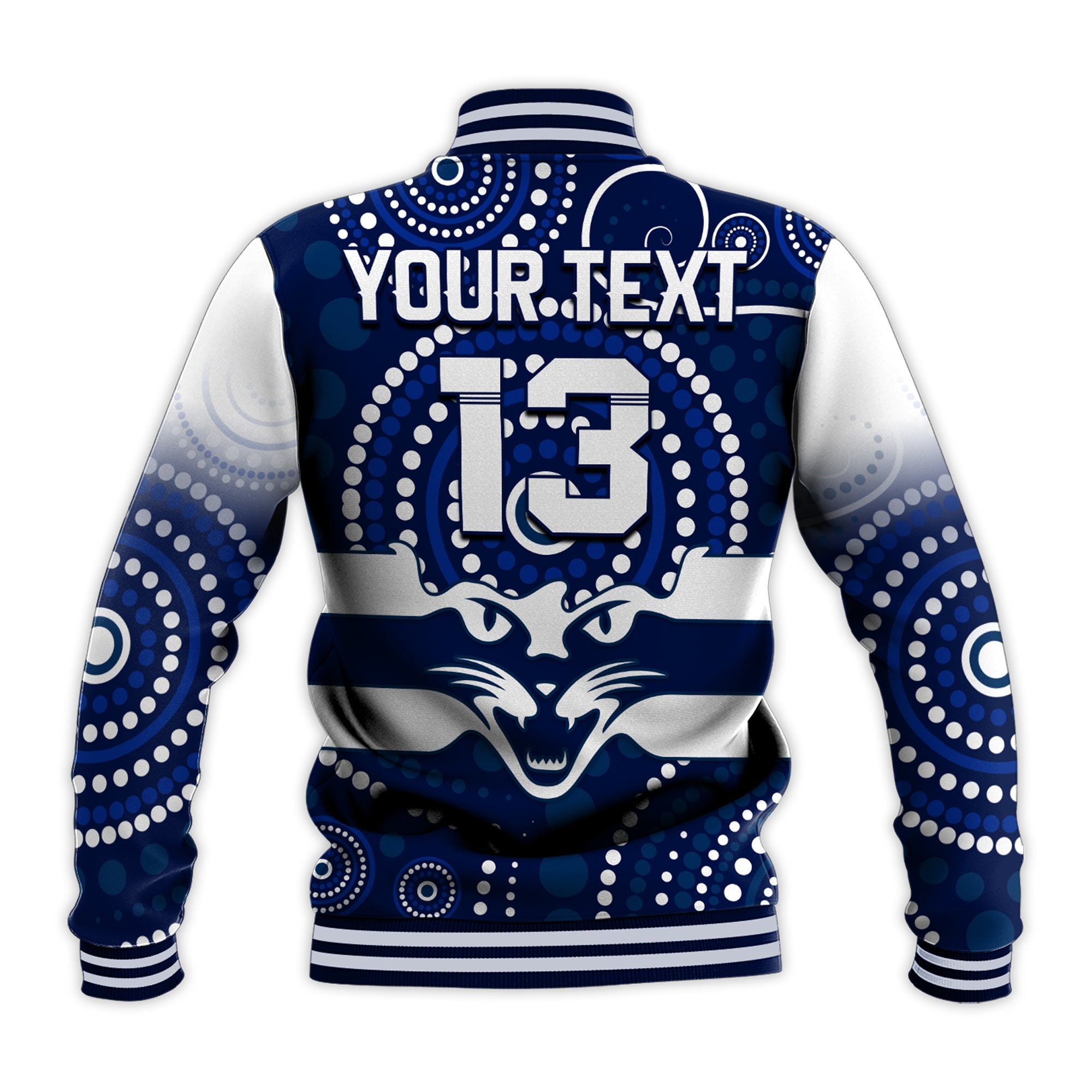 custom-text-and-number-cats-football-baseball-jacket-aboriginal-australian-premiers-2022-proud-geelong-cartoon