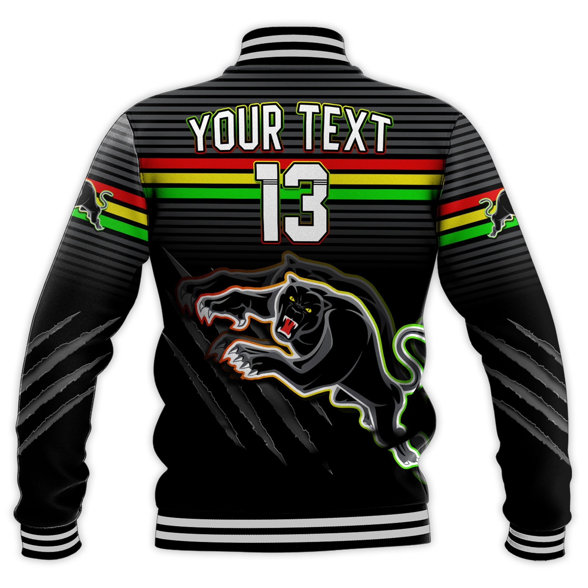 custom-text-and-number-panthers-proud-baseball-jacket-back-to-back-premiers-2022-version-black