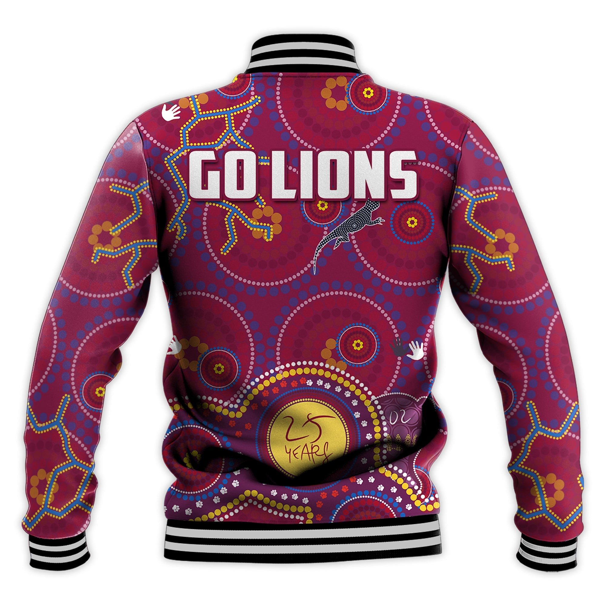 brisbane-football-baseball-jacket-indigenous-pattern-go-lions-unique-style