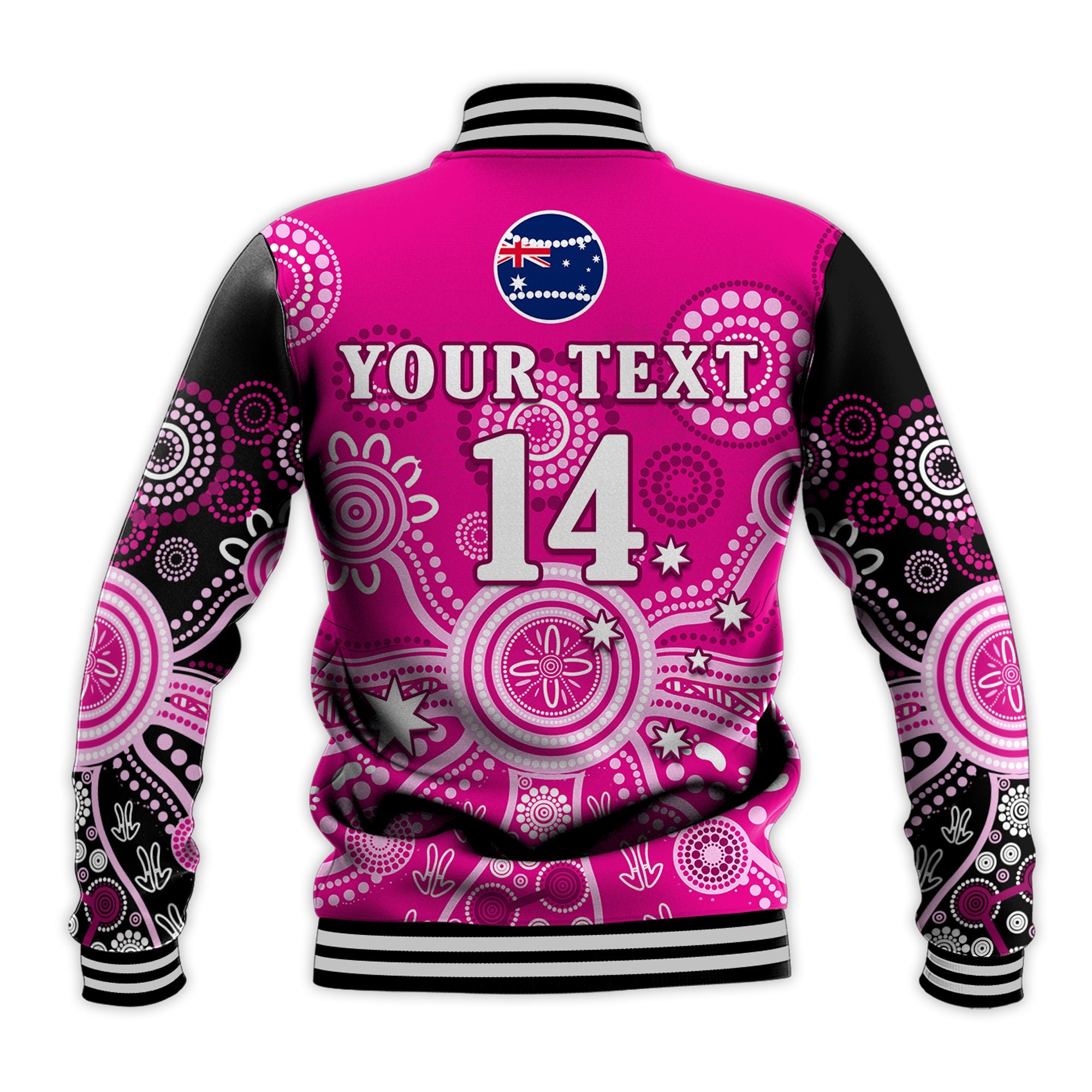 custom-text-and-number-sydney-sixers-baseball-jacket-cricket-indigenous-australian-art-ver01