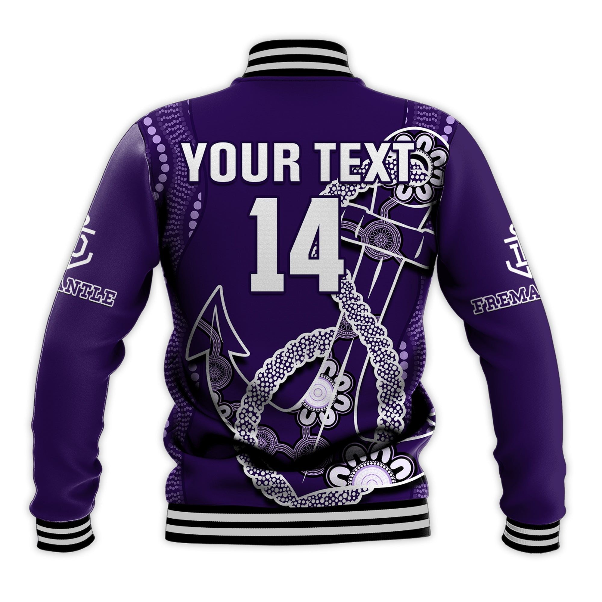 custom-text-and-number-dockers-football-baseball-jacket-fremantle-anchor-mix-aboriginal-pattern-dynamic-style