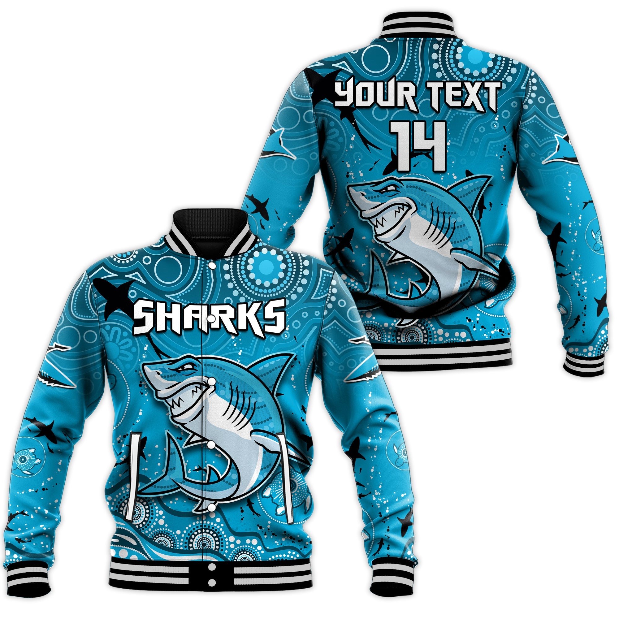 custom-text-and-number-sharks-rugby-baseball-jacket-go-sharkies-aboriginal-special-version-ver03