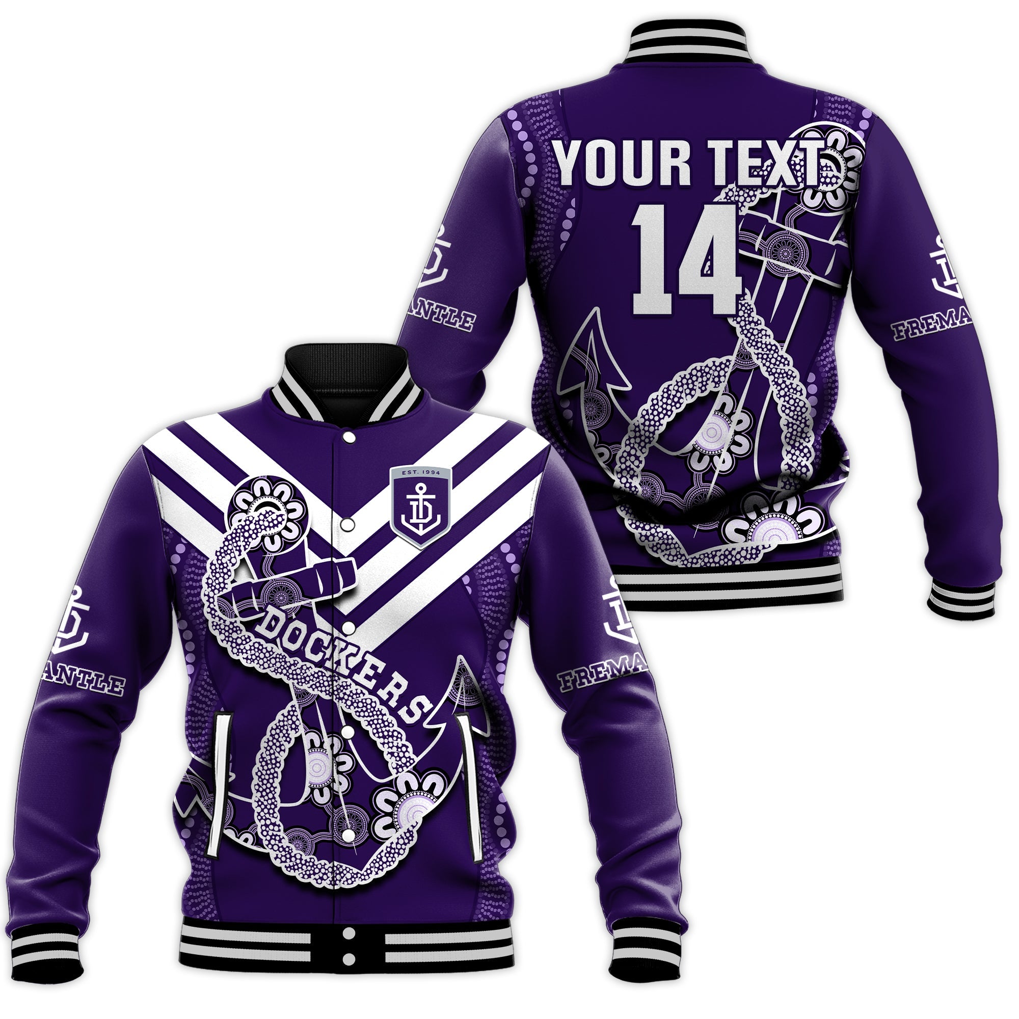 custom-text-and-number-dockers-football-baseball-jacket-fremantle-anchor-mix-aboriginal-pattern-dynamic-style