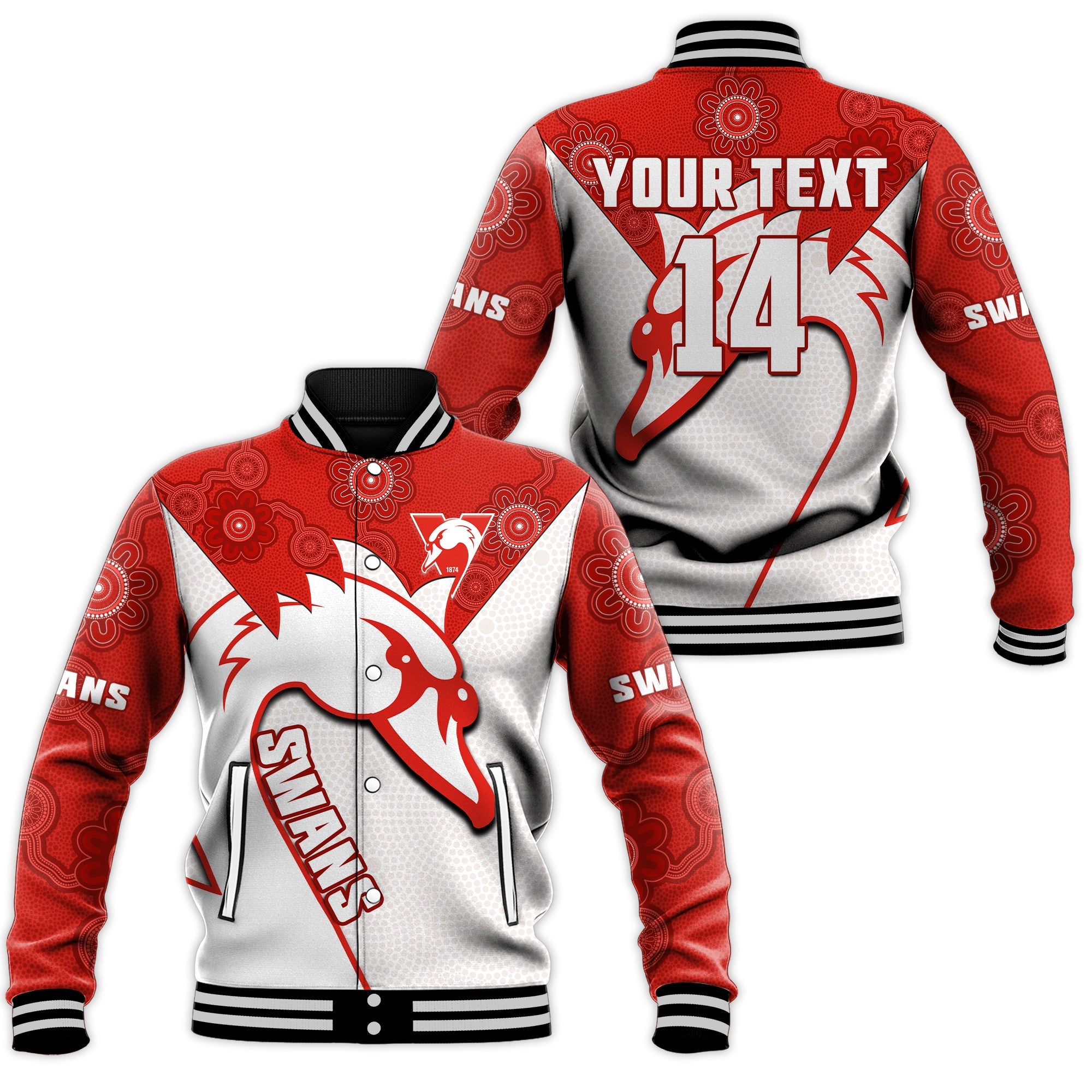 custom-text-and-number-sydney-football-baseball-jacket-swans-1874-dot-painting-artsy