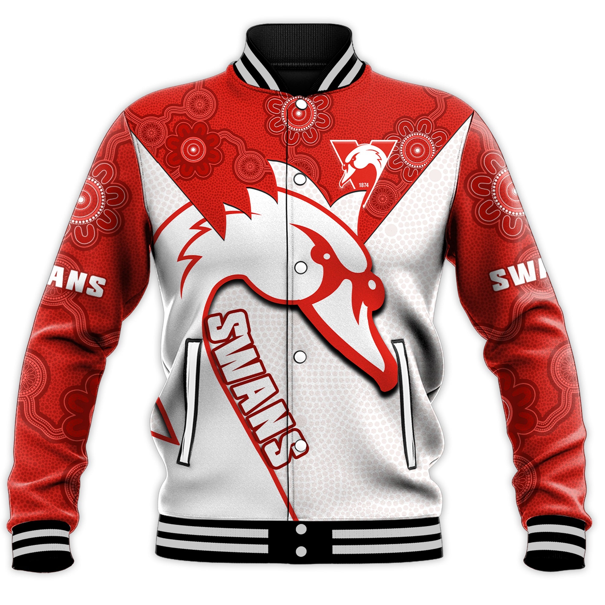 sydney-football-baseball-jacket-swans-1874-dot-painting-artsy