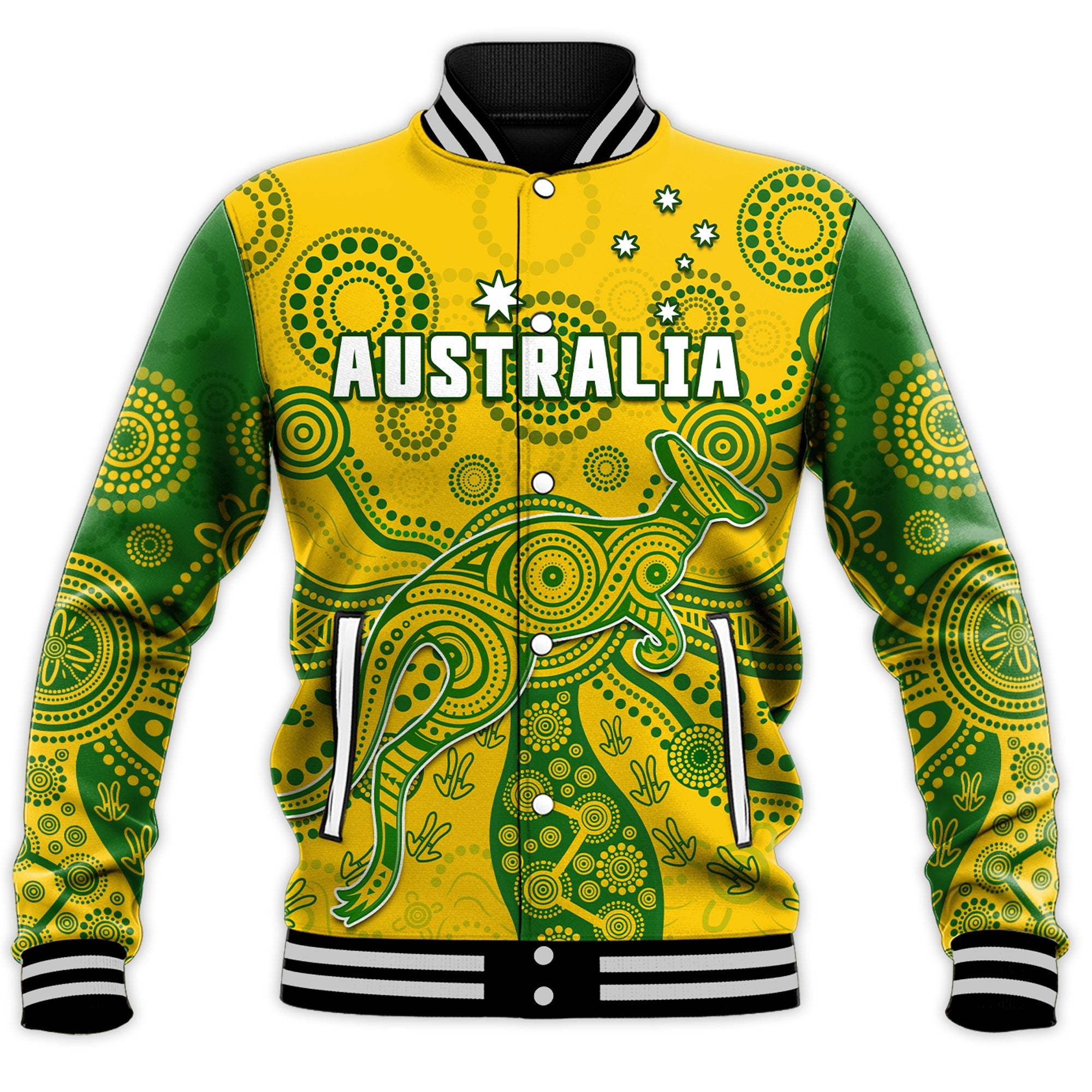 custom-text-and-number-australia-baseball-jacket-national-colours-proud-aussie-special-indigenous