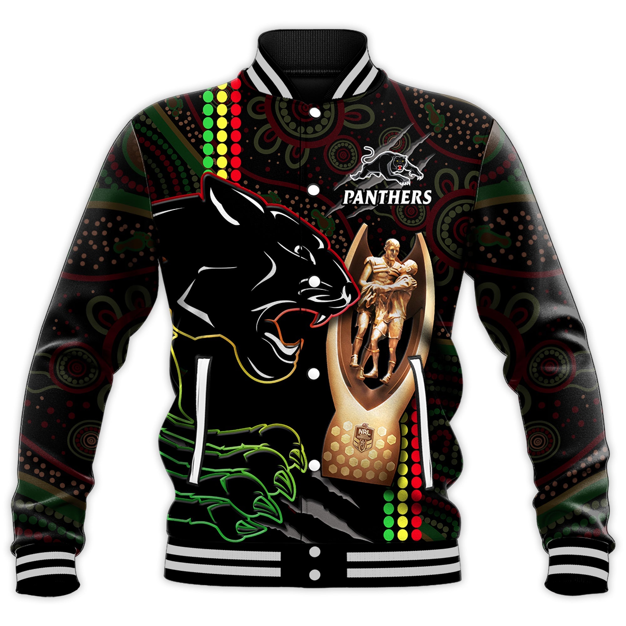 custom-text-and-number-panthers-rugby-baseball-jacket-the-riff-2022-premiers-aboriginal-art