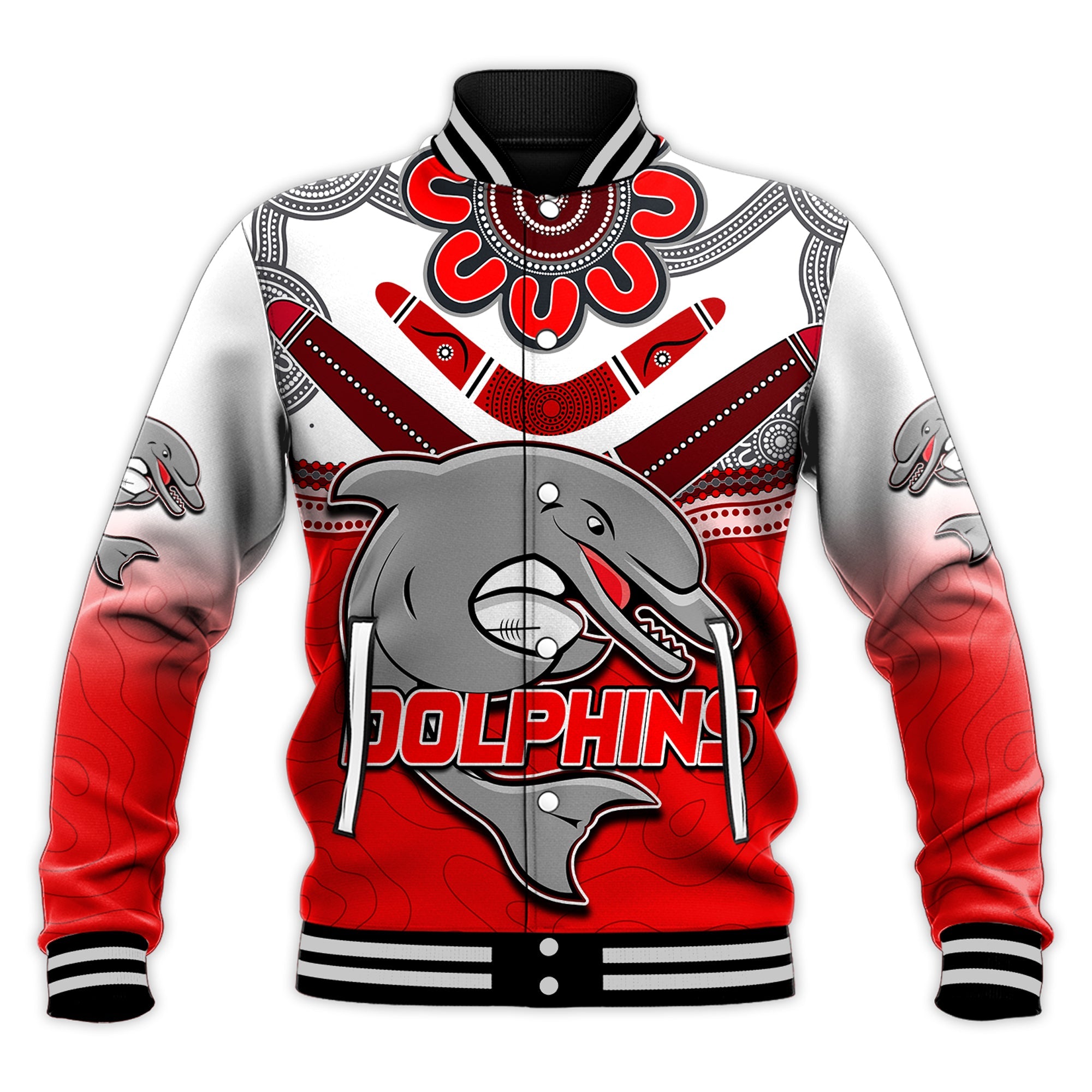 custom-personalised-dolphins-rugby-baseball-jacket-redcliffe-come-back-stronger