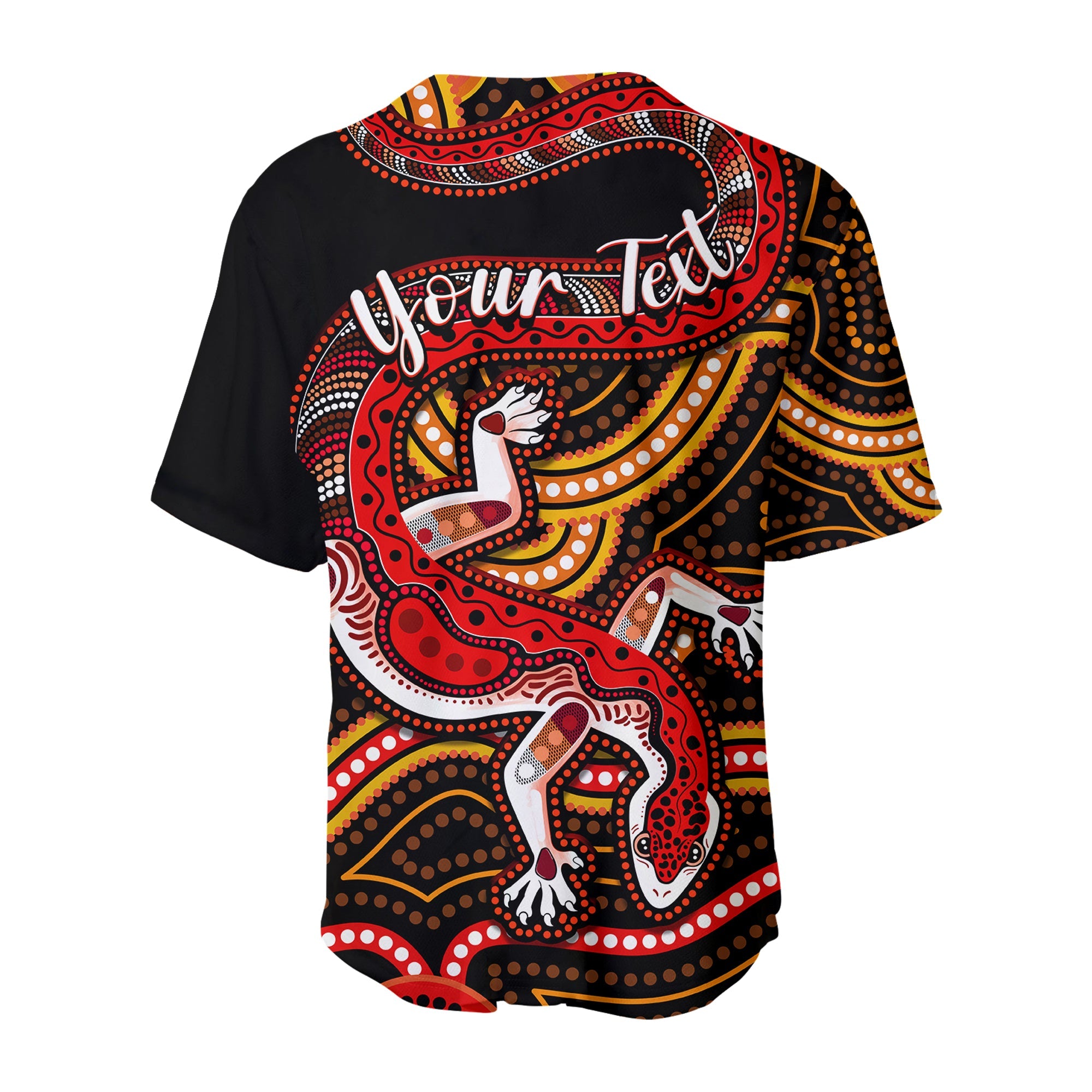 custom-personalised-aboriginal-art-lizard-baseball-jersey-you-are-number-one