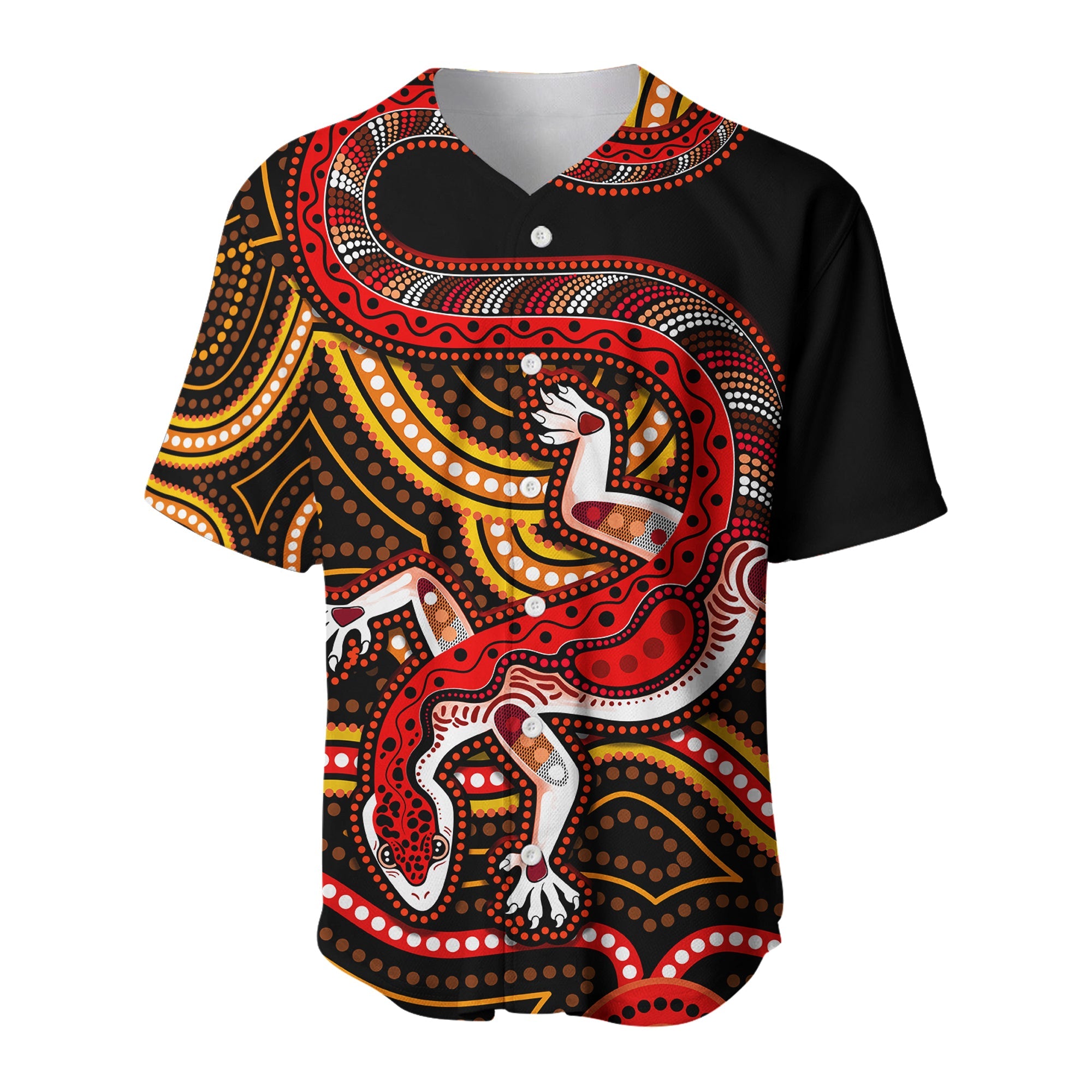 custom-personalised-aboriginal-art-lizard-baseball-jersey-you-are-number-one