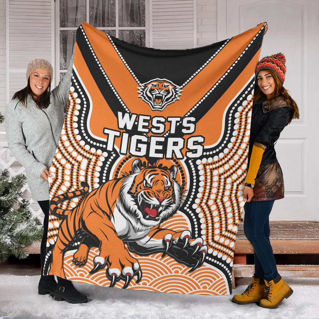 wests-tigers-rugby-premium-blanket-indigenous-artsy