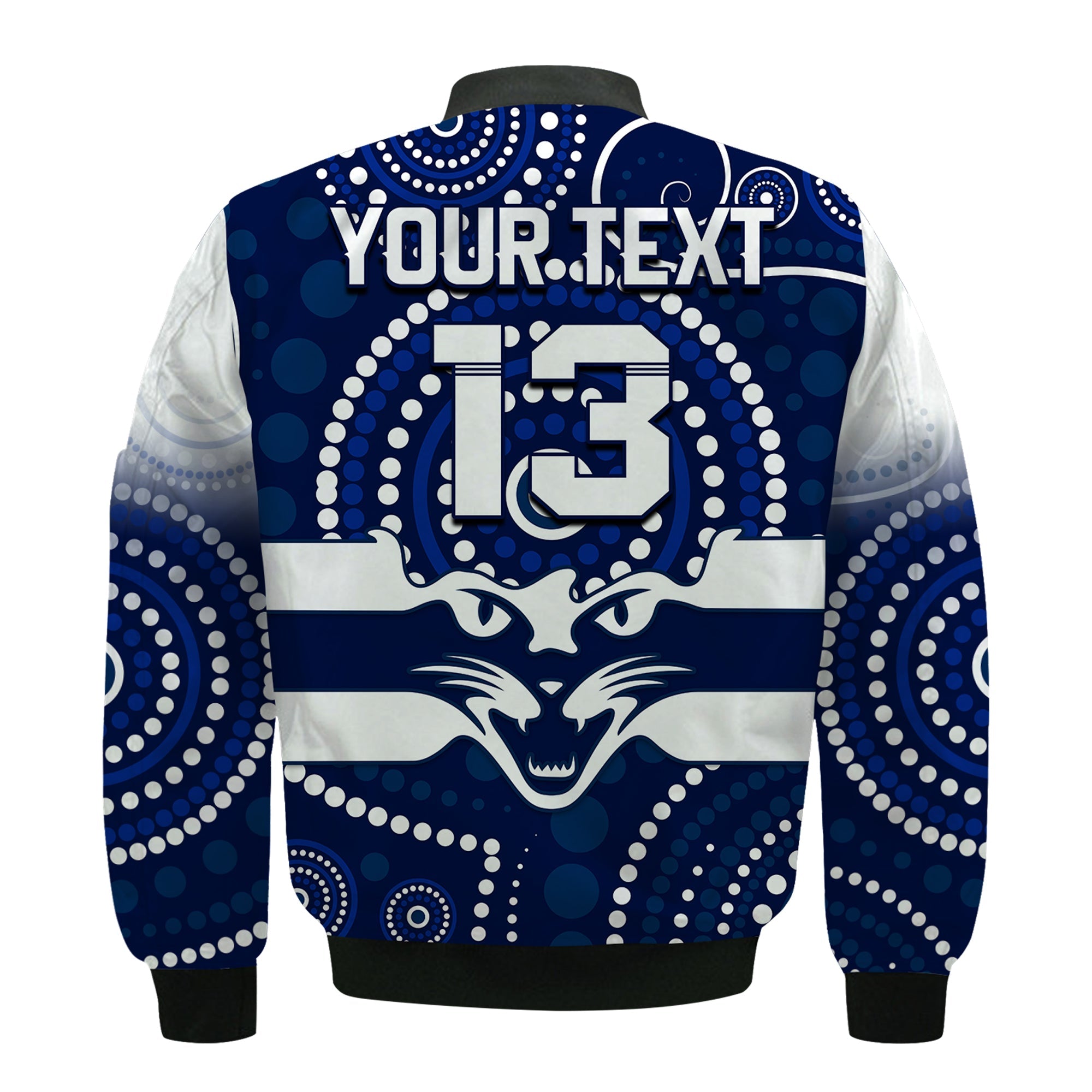 custom-text-and-number-cats-football-bomber-jacket-aboriginal-australian-premiers-2022-proud-geelong-cartoon