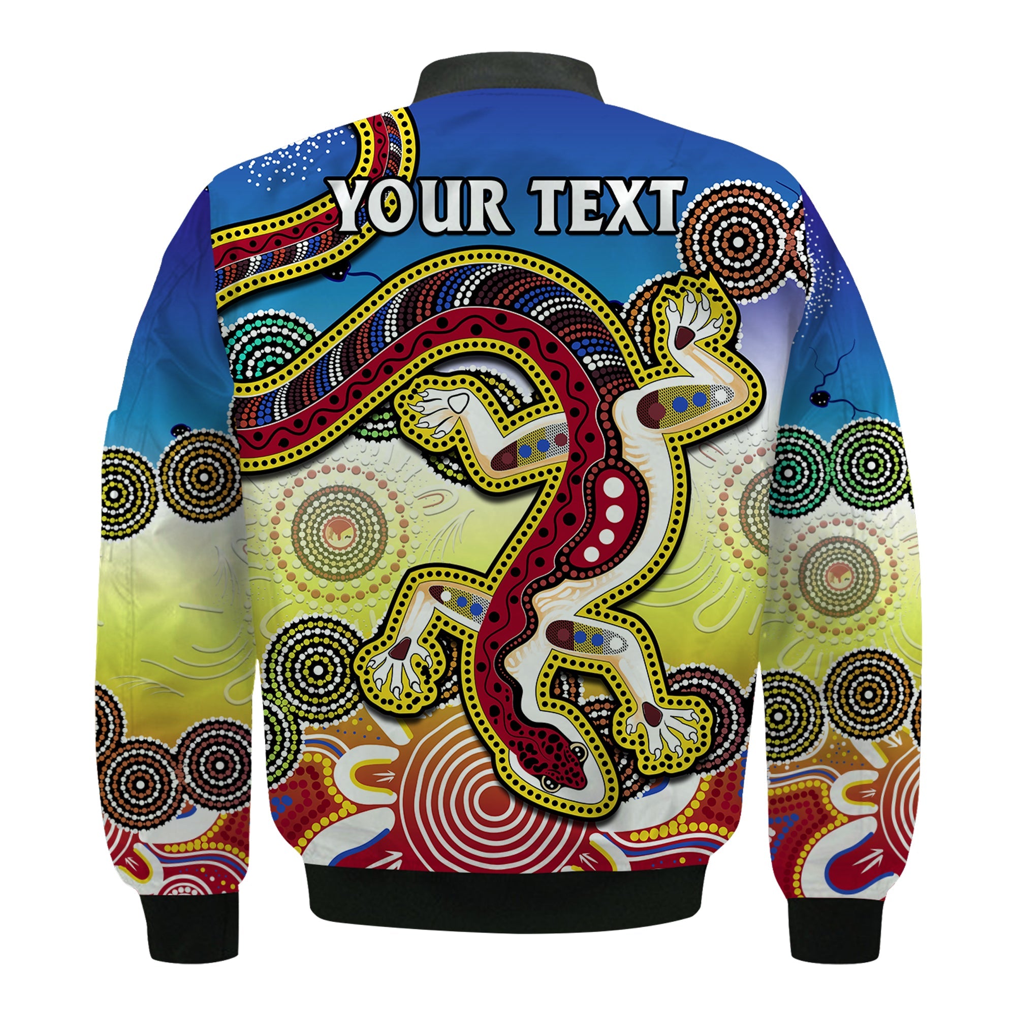 custom-personalised-australia-bomber-jacket-indigenous-red-lizard-love-aussie-artsy