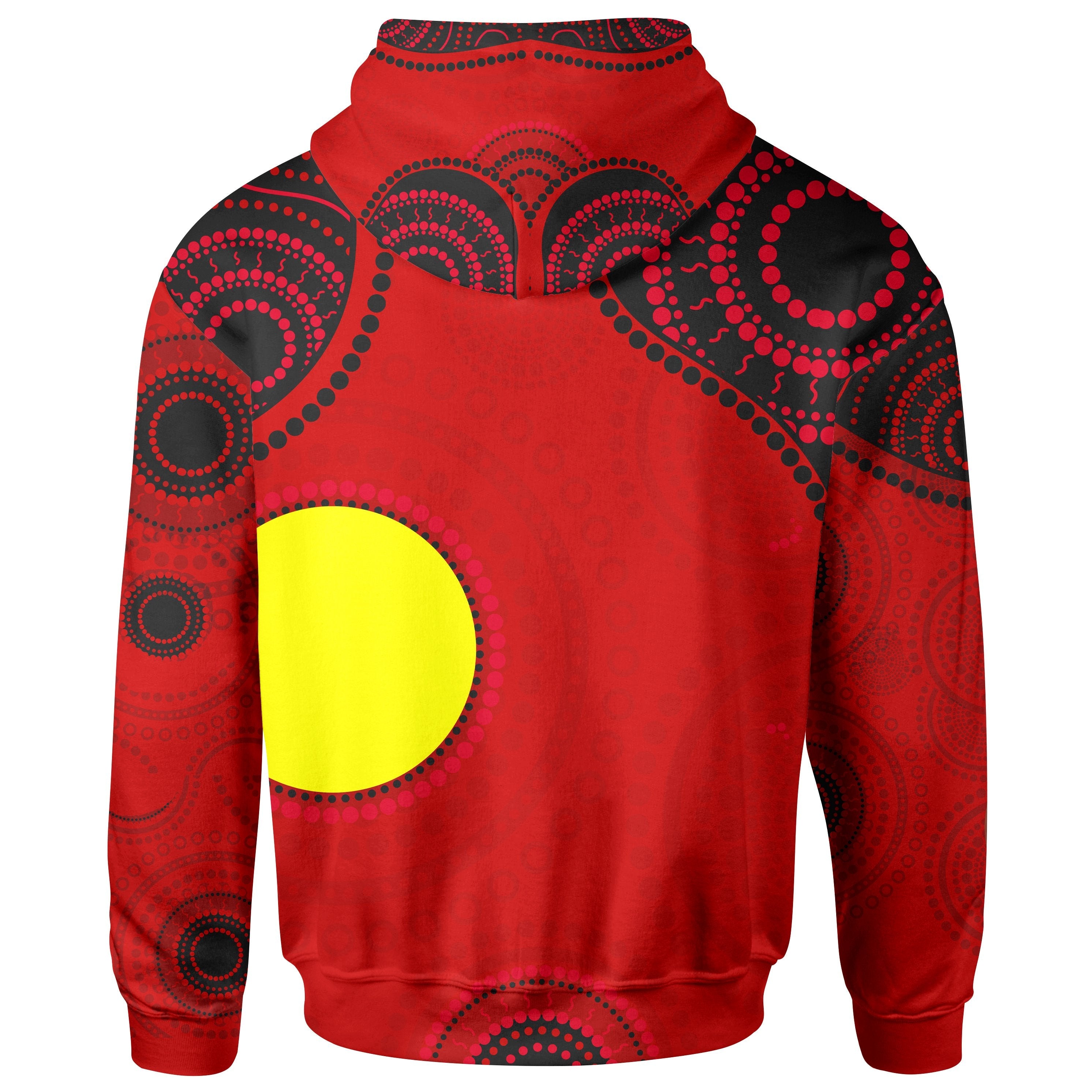 custom-text-hoodie-aboriginal-animal-dot-pattern