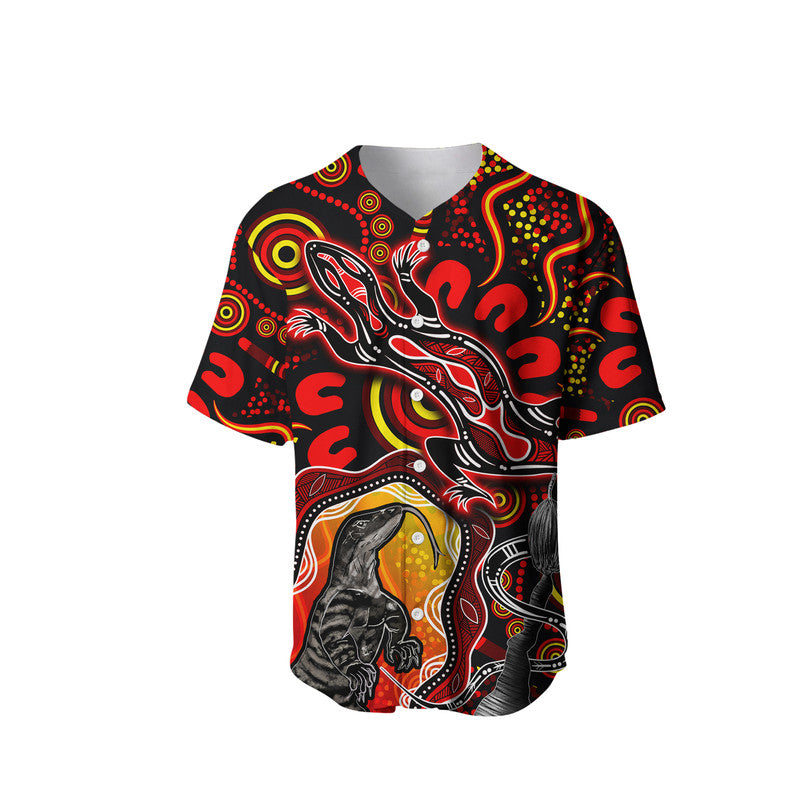 custom-personalised-aboriginal-lizard-baseball-jersey-red-color