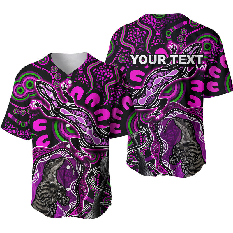 custom-personalised-aboriginal-lizard-baseball-jersey-pink-color