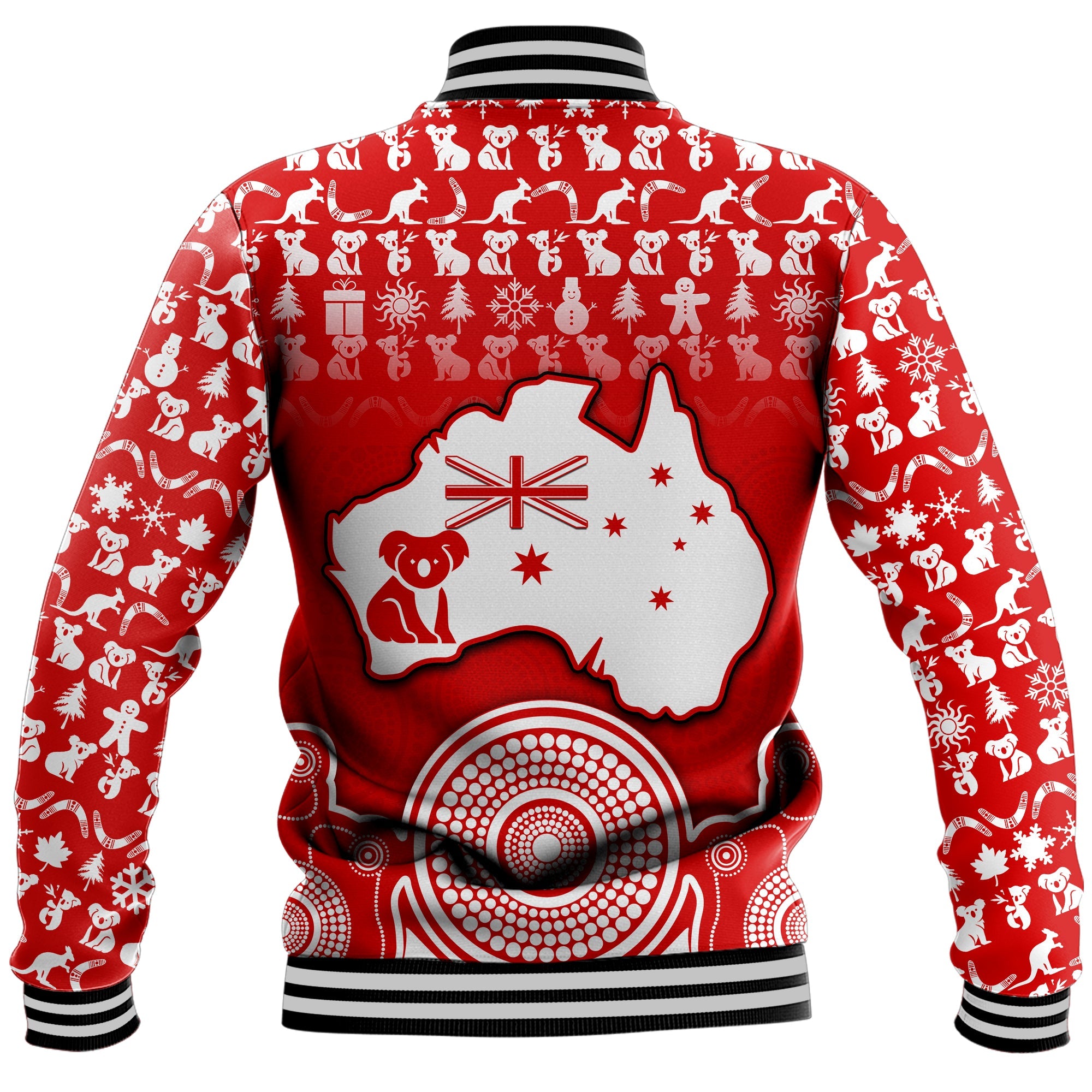 australian-koala-christmas-vibe-with-aboriginal-dot-painting-style-no1-baseball-jacket