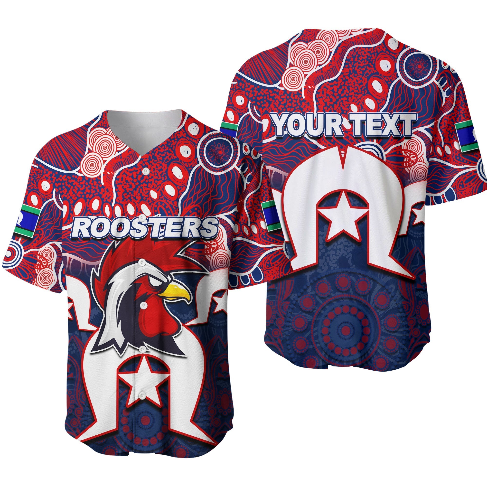 custom-personalisedroosters-torres-strait-islanders-mix-aboriginal-baseball-jersey