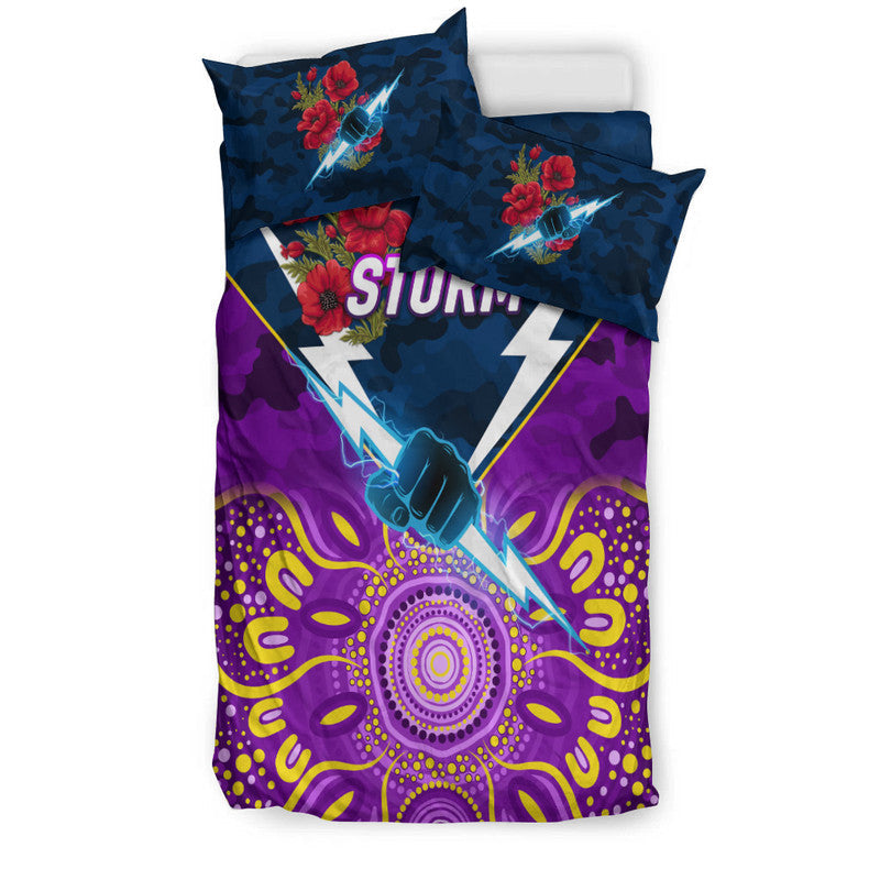 melbourne-storm-anzac-2022-bedding-set-indigenous-vibes