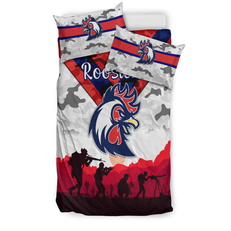 sydney-roosters-anzac-2022-bedding-set-simple-style-white