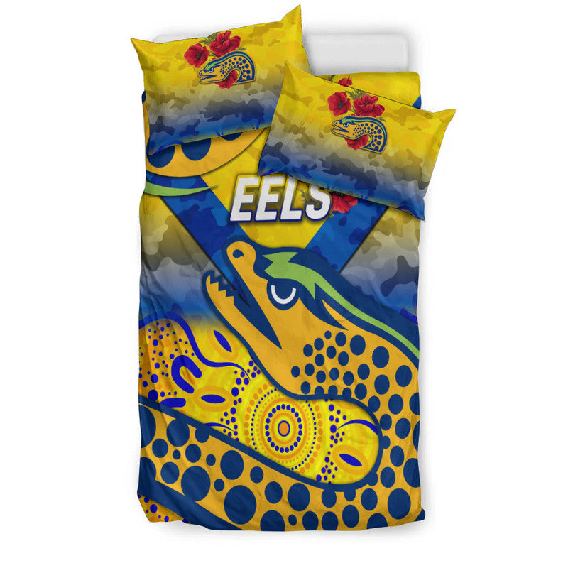 parramatta-eels-anzac-2022-bedding-set-indigenous-vibes-gold