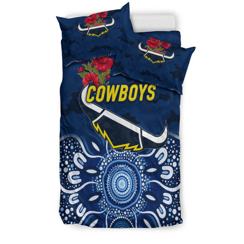 north-queensland-cowboys-anzac-2022-bedding-set-indigenous-vibes-blue