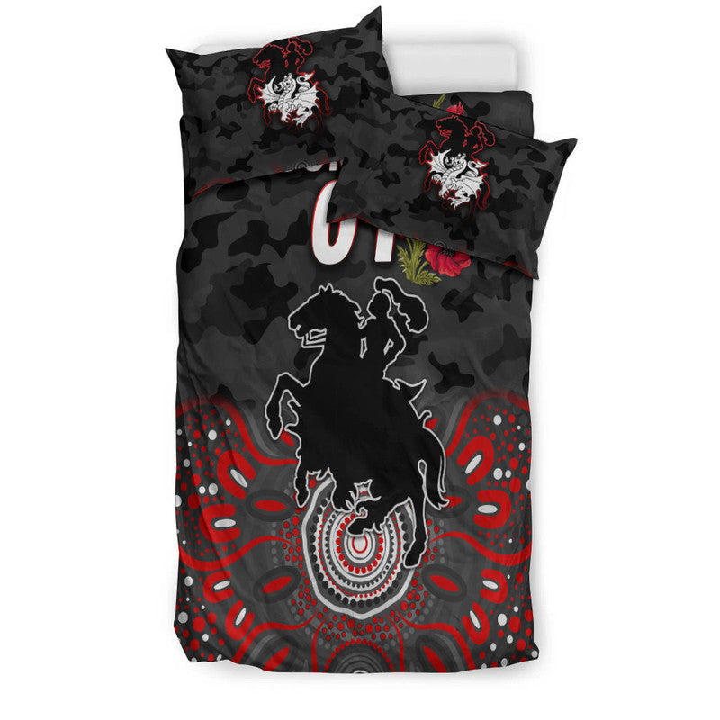 custom-personalised-st-george-illawarra-dragons-anzac-2022-bedding-set-indigenous-vibes-black