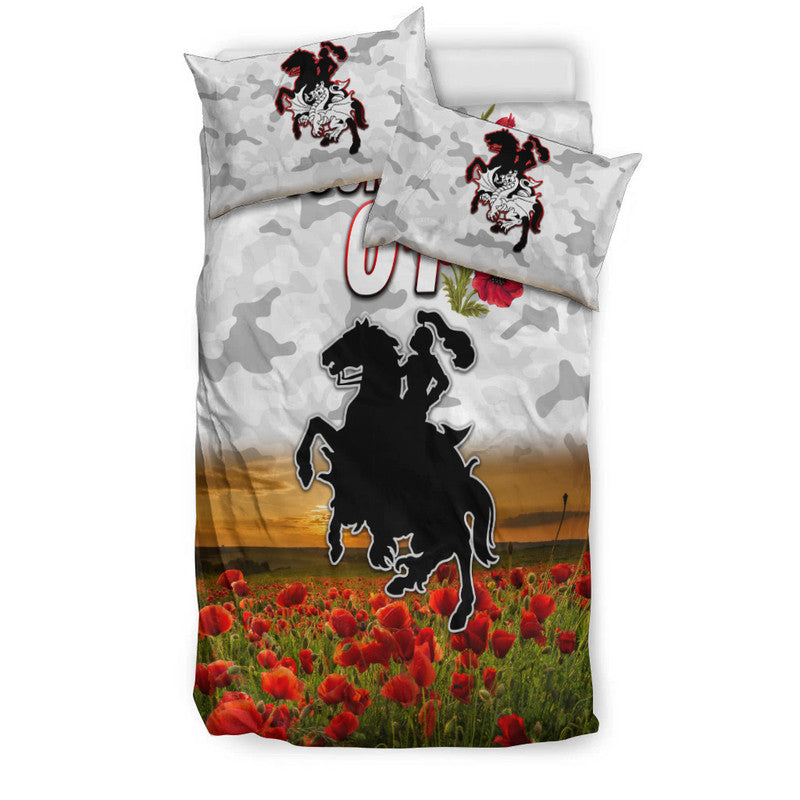 custom-personalised-st-george-illawarra-dragons-anzac-2022-bedding-set-poppy-flowers-vibes-white