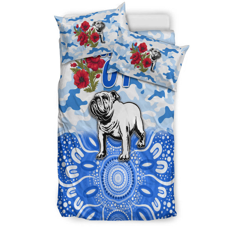 custom-personalised-canterbury-bankstown-bulldogs-anzac-2022-bedding-set-indigenous-vibes-white