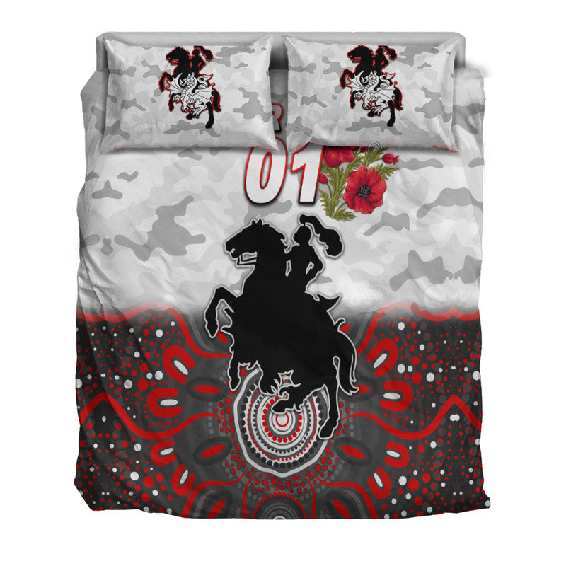 custom-personalised-st-george-illawarra-dragons-anzac-2022-bedding-set-indigenous-vibes-white