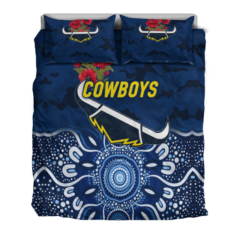 north-queensland-cowboys-anzac-2022-bedding-set-indigenous-vibes-blue