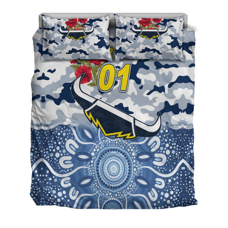 custom-personalised-north-queensland-cowboys-anzac-2022-bedding-set-indigenous-vibes-white