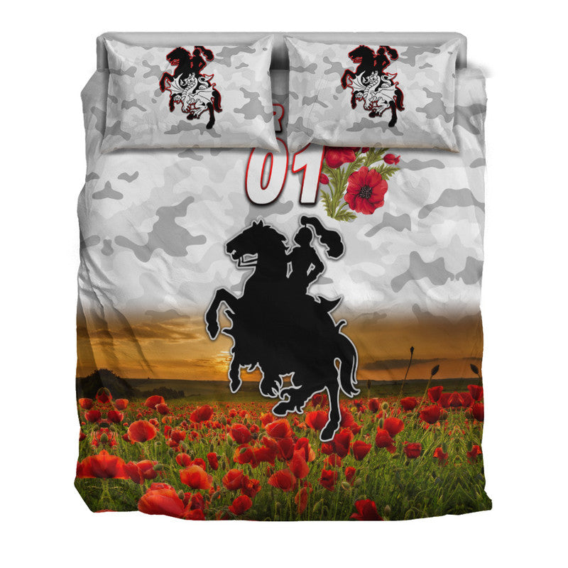 custom-personalised-st-george-illawarra-dragons-anzac-2022-bedding-set-poppy-flowers-vibes-white